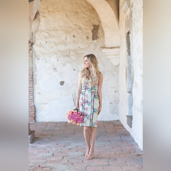 NWT Anthropologie Bea & J Byron Lars Floral Sheath Dress Designed By Byron Lars - Picture 5 of 16